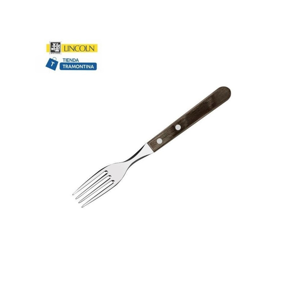 TENEDOR ASADO POLYWOOD MARRÓN Tramontina 12 piezas