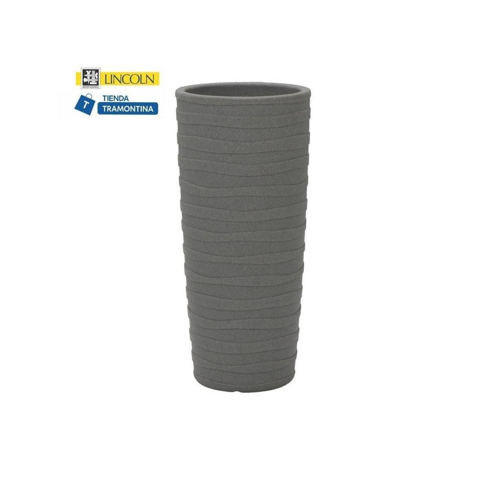 MACETA GRECIA TRAMONTINA 80 X 36 CM GRIS 56 LITROS