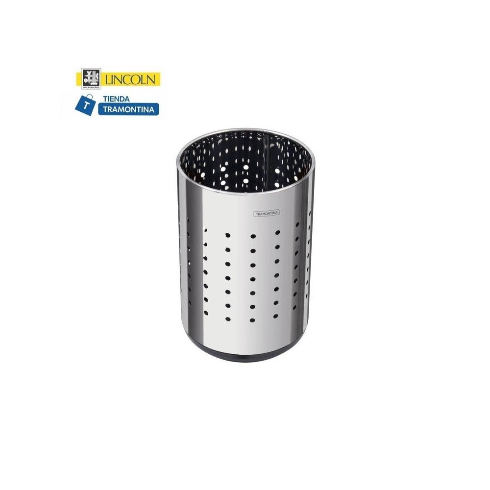 BASURERO CON PUNTOS Tramontina 10L Inoxidable