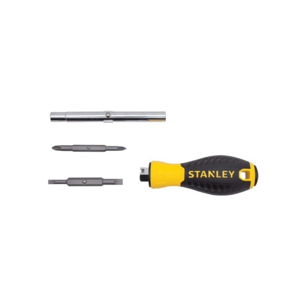 SET DESTORNILLADOR + PUNTAS STANLEY 6 PIEZAS