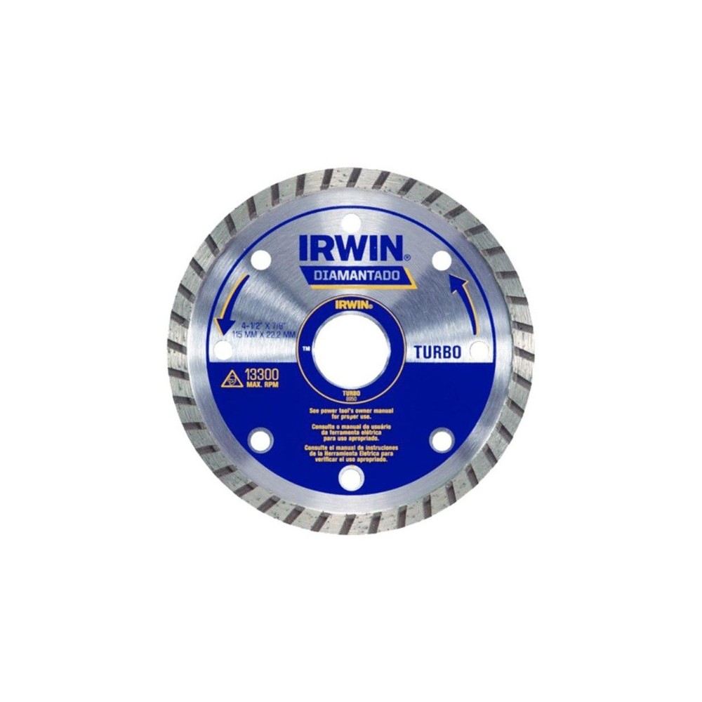 DISCO DIAMANTADO TURBO Irwin 4½"