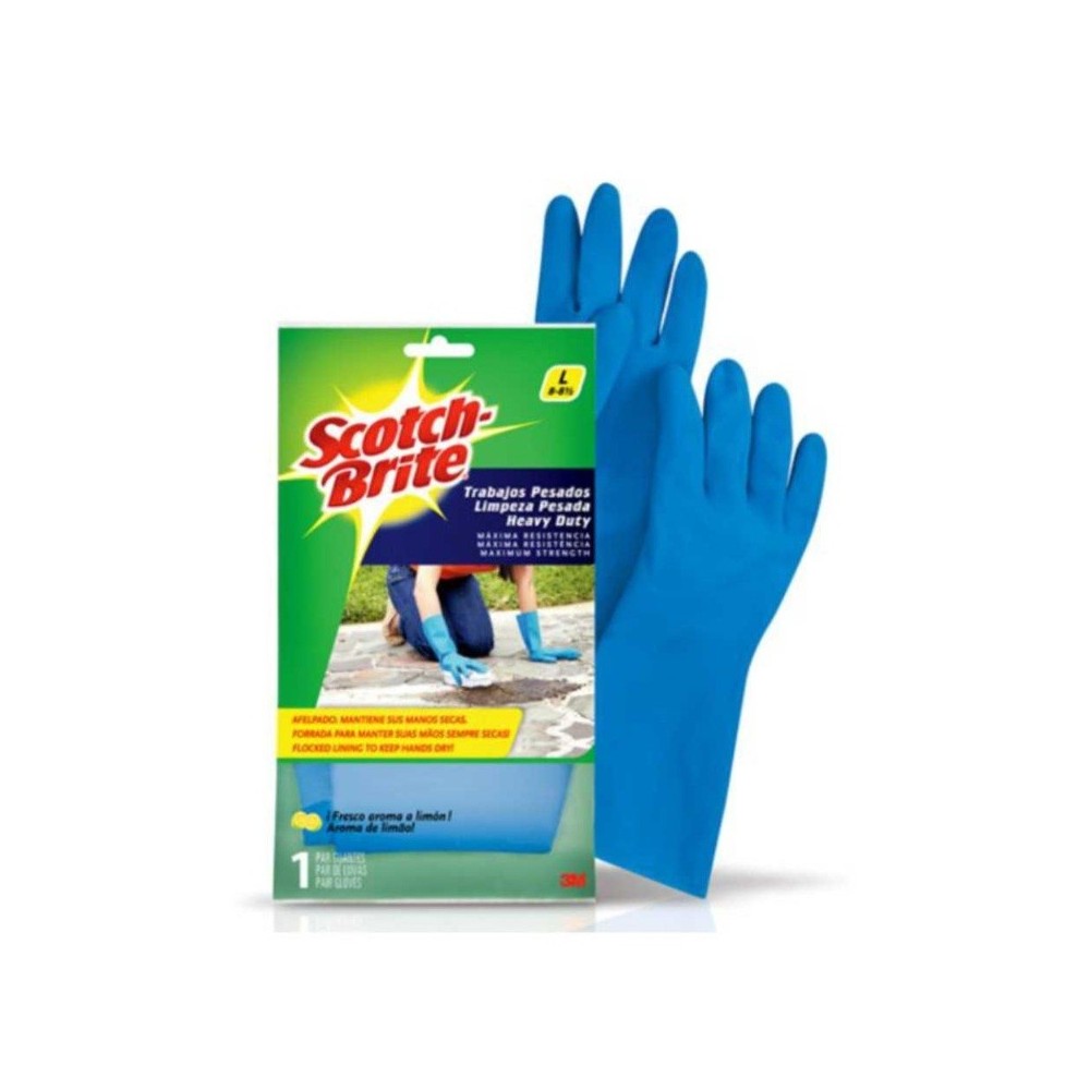 GUANTE LIMPIEZA PESADA SCOTCH BRITE 3M MEDIO